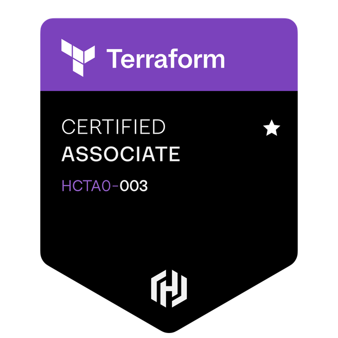 HashiCorp Certified Terraform Associate Badge